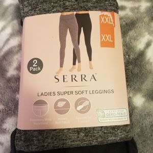 Serra 2 pack Ladies Super Soft Leggings